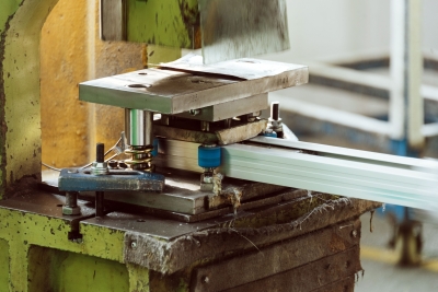 Extrusion of an aluminium profile