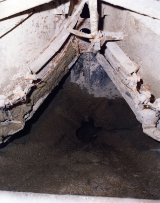 Impianto di betonaggio prima del caricamento su autocarro.