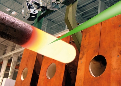 Temperaturmessung auf glühendem Stahl