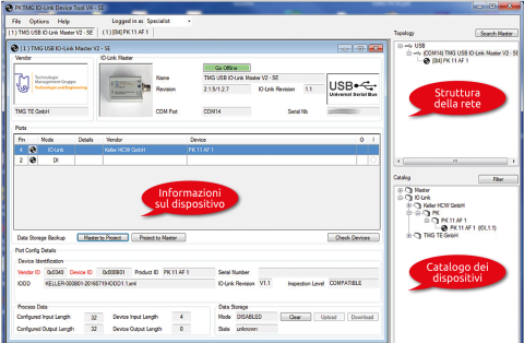 Integrazione di un sensore IO nel master.