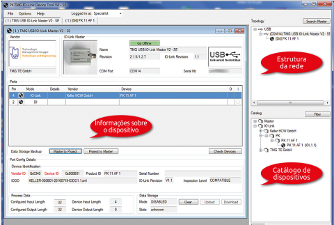 Integração de um sensor IO no mestre.