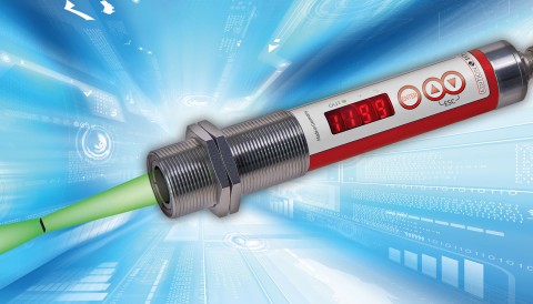 Pyrometer panorama nhỏ gọn với đèn LED dẫn hướng.