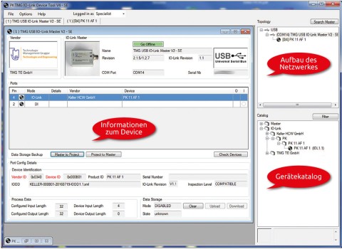 Kết nối cảm biến IO với thiết bị chủ.